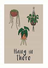 Hang In There Thinking of you card created by Annabel Draws