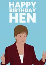 Nicola Sturgeon Scottish Birthday Card   created by Red Koala