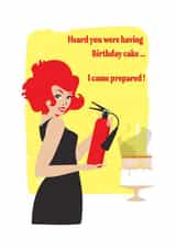 Fun Birthday Card - For Her - Cake created by Angie Welch