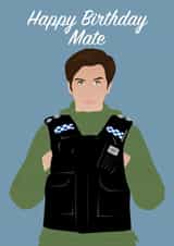 Line of Duty - Happy Birthday Mate created by Mrs Jones Graphic Design Ltd