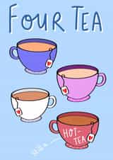 Forty Hottie Tea Birthday Card created by Ginger Peach Design