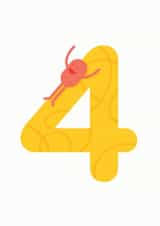 4th Birthday Card created by Hello Squid