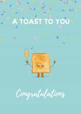 A Toast To You congratulations Card created by Tamarind & Lime