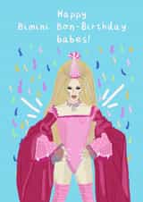 Bimini Drag Race Birthday Card created by Faye Finney