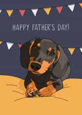 Cute Dachshund Father's Day card! created by Evie Garnett Designs