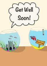Get well soon fish quarantine created by Jessicadrawws