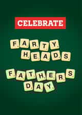 Farty Heads Fathers Day created by Louise Chorley