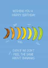 Banana Ripeness Scale Birthday Card created by Becky Wood