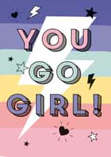 You go girl celebration card created by Rulu