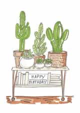 Say Happy Birthday with House Plants created by Helen Ridley Illustration