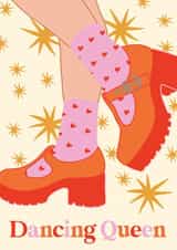 Dancing Queen Birthday Card created by Emmy Lupin Studio 