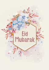 Pretty Eid Mubarak Ramadan Kareem Card created by Catherine Bancroft