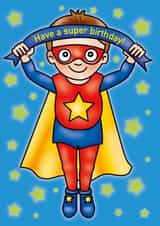 Cute Birthday Boy - Superhero - Super created by Rowey Coops
