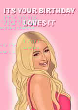 Paris Hilton Birthday Card created by Ain't It Fun