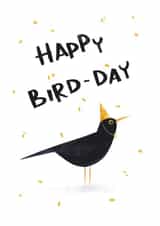 Cute bird birthday card created by Vavosha