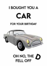Funny car birthday card 1001 created by Treacle Bum