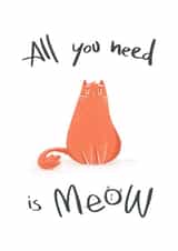 Cat love card created by Vavosha