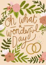 Botanical Greenery Wedding Card created by Design by Gracie