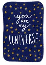 Romantic Anniversary Card / Valentines Day Card - Stars - You Are My Universe created by Design by Gracie
