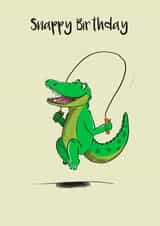 Snappy crocodile birthday card created by Danielle Adams