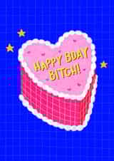 Funky Iced Birthday Cake Card created by The Blue Castle Co