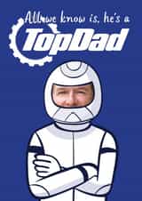 Personalised Father's Day Photo Card created by This is Awesome - TopGear TopDad Father's Day card