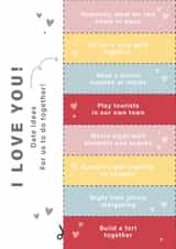 Relationship Date Ideas Anniversary card created by Libby Whiteside