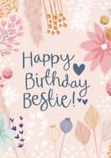 Happy Birthday Bestie created by Two For Joy Illustration