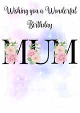 Wonderful Birthday Mum created by NannieP