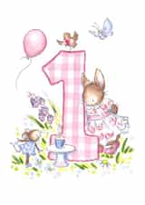 1st Birthday Bunny and Mouse created by Kate Garrett