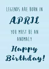 April Birthday cheeky Card created by Bella's Designs