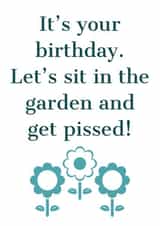 Garden Birthday Card created by Say Something Designs 