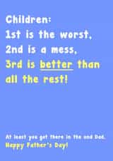 1st is the Worst, Father's Day Card created by Card and Cake