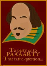 Shakespeare To Party Card created by Lisa Loodle