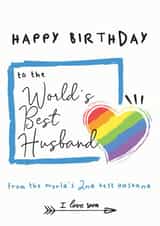 To The World's Best Husband, From The World's Second Best created by Chasing Cards