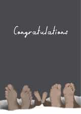 New baby feet card created by Urban Collie