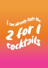 2 for 1 cocktails anyone? created by Amy Kelly