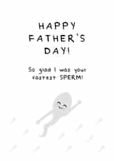 Happy Father's Day sperm card created by Fifi Designs