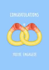 Jelly rings engagement card created by Back to the drawing board illustration