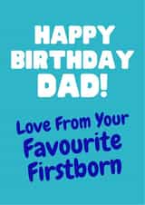 From your favourite firstborn birthday card created by Nice Try Cards