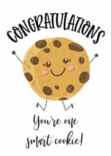 One smart cookie, congratulations card created by The Arty Apples Limited