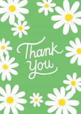 Pretty Thank You Card - Daisies created by Jacqui Lee