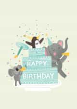 Happy Birthday Giant Cake card created by Jacqui Lee