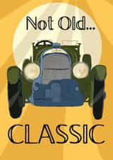 Not old classic birthday card created by Richard Scott