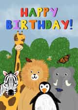 Birthday zoo animals created by Jonny  Vinyl