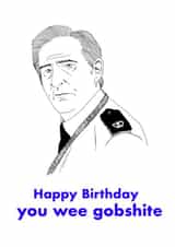 Rude Ted Line of Duty birthday card created by Princifer