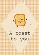 A toast to you celebration card created by Squares of el