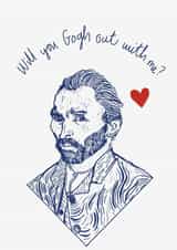 Van Gogh Love Card created by Art By Maff
