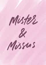 Mister and missus created by lowkey print studio