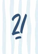 21st birthday hand lettered created by lowkey print studio